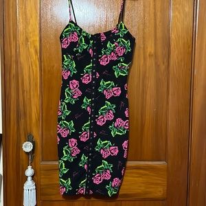 Betsy Johnson Bodycon Rose dress